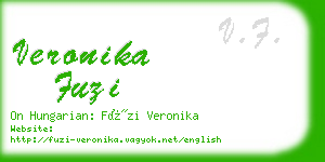 veronika fuzi business card